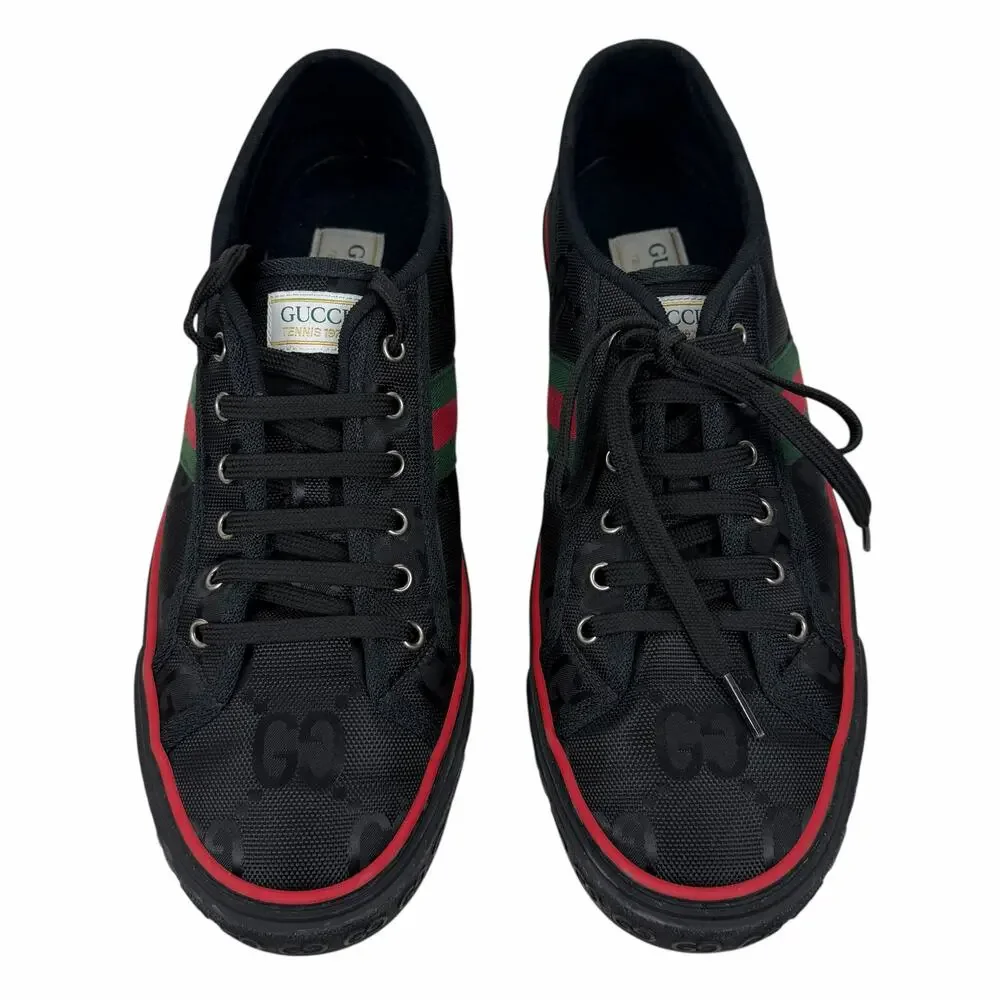Gucci Off the Grid 1977 Low Top Sneakers Tennis Shoes Black Size 11/ 11.5